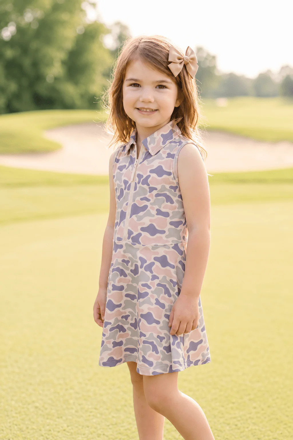 Girl's Polo Dress | Camo Cutie | Caden Lane