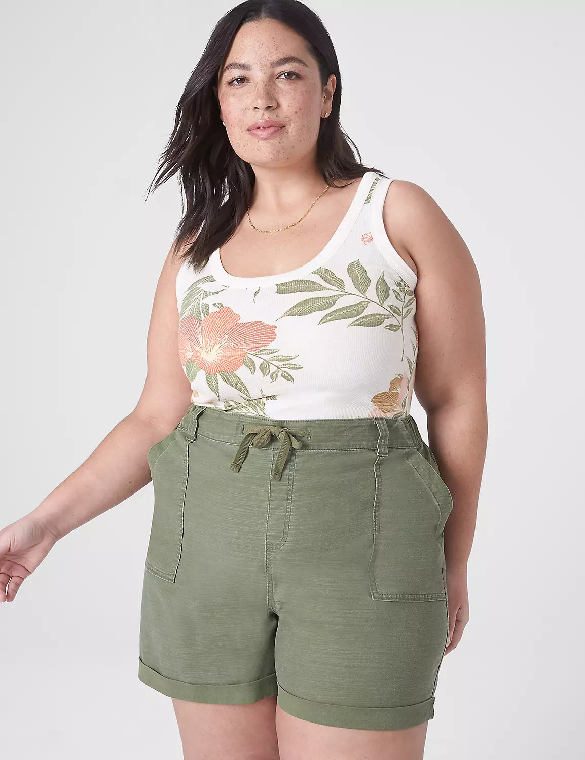 Fitted Scoop-Neck Rib Tank | LaneBryant | Lane Bryant (US)
