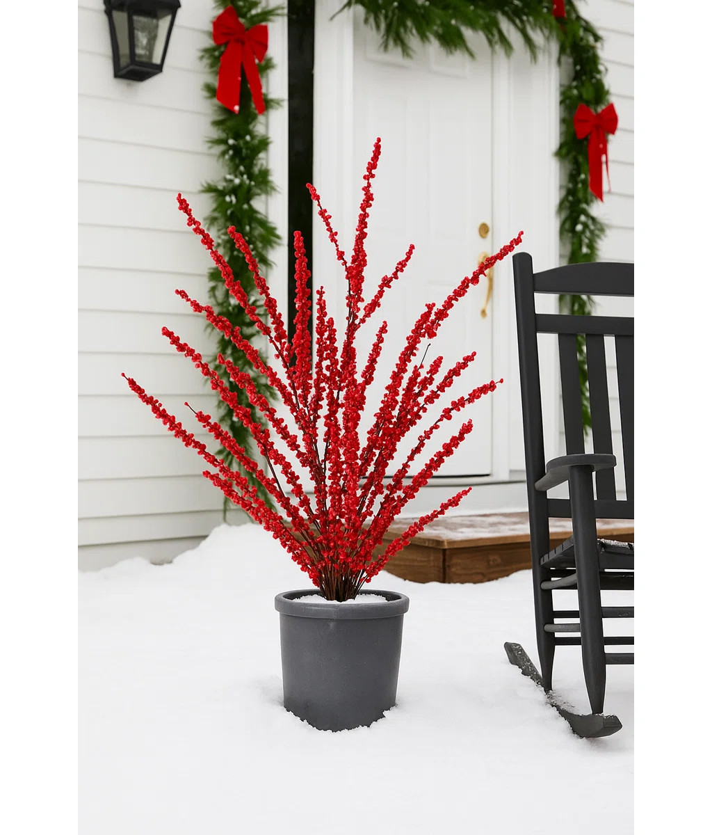 Artificial 35" Berry Spray Bundle X6 | Wayfair North America