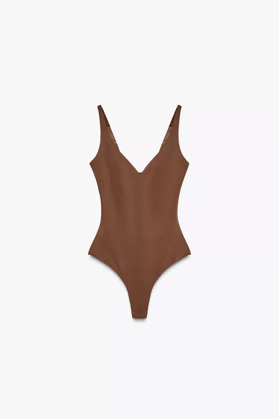 POLYAMIDE BLEND BODYSUIT | Zara US