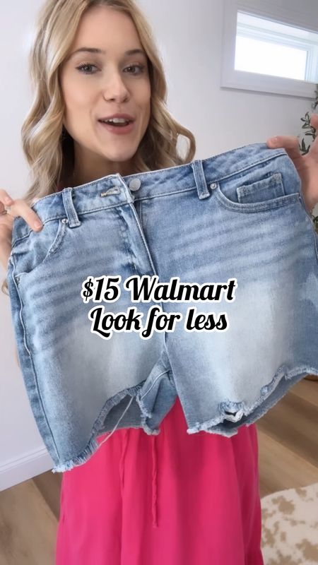 Walmart $15 denim shorts. New at Walmart. Walmart fashion. True to size  

#LTKfindsunder100 #LTKstyletip #LTKfindsunder50