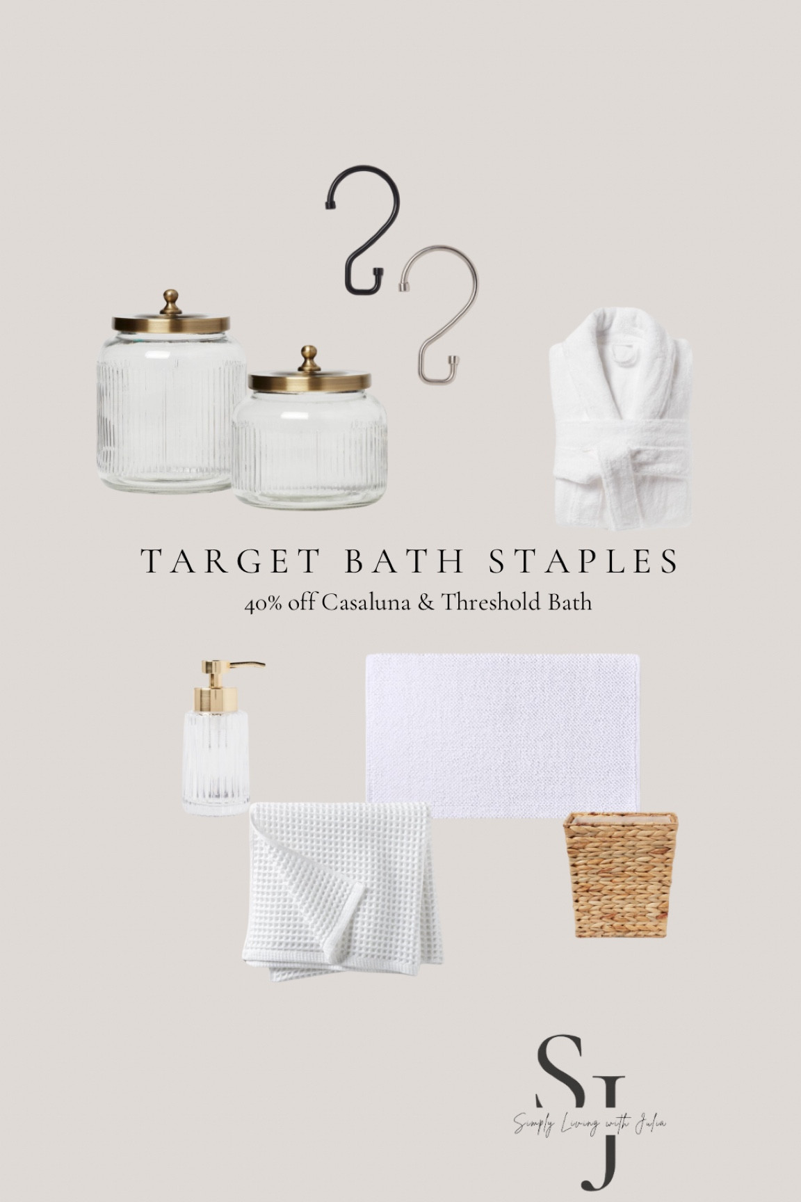 Gathered my favorite Target bathroom staples. 40% off Casaluna and threshold bath items. 

#LTKCyberWeek #LTKHome #LTKSaleAlert