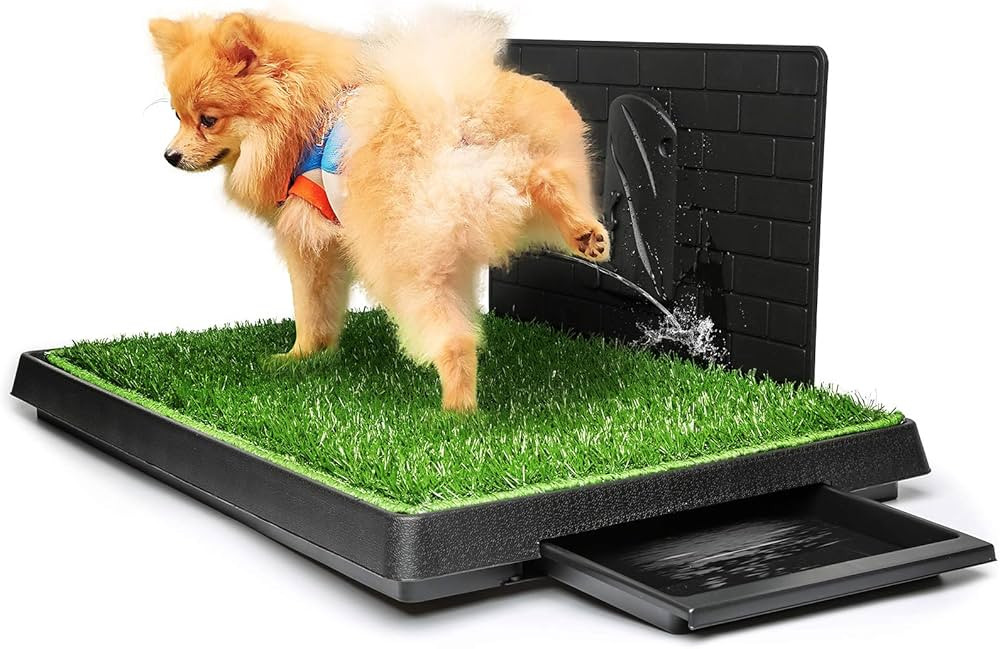 Hompet Dog Grass Pad with Tray Large, Puppy Turf Potty Reusable Training Pads with Pee Baffle, Ar... | Amazon (US)