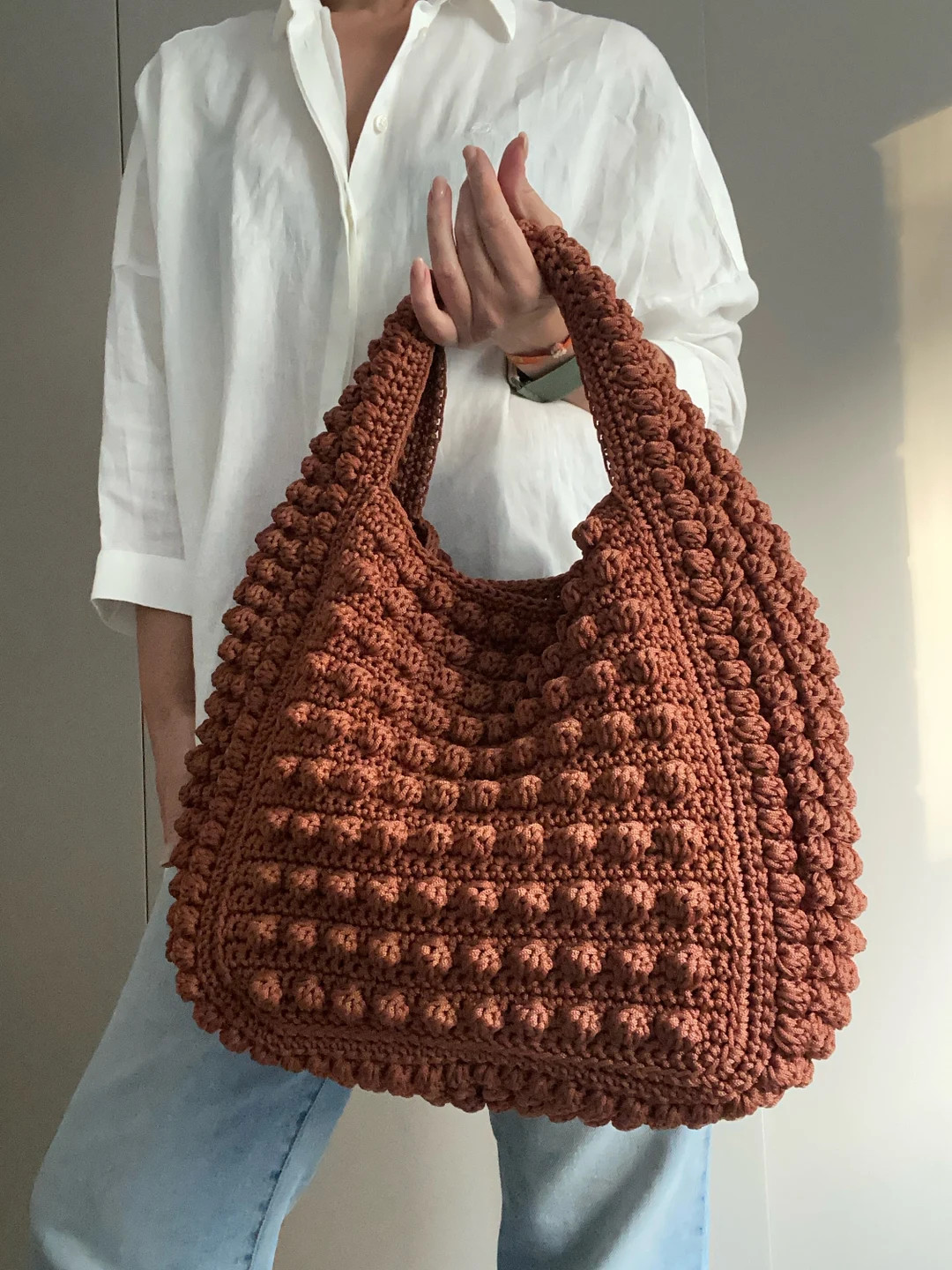 CROCHET PATTERN Ferrara Bag Crochet Bag Pattern Tote Pattern Crochet Purse Woman Bag, Shopping Ba... | Etsy (US)