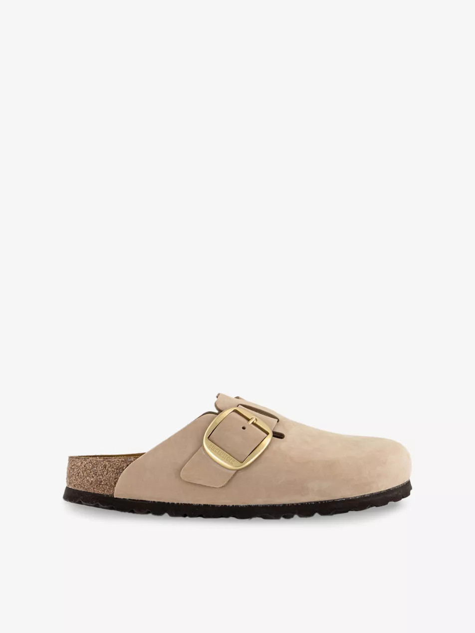 Boston Big Buckle Suede Clogs | Selfridges