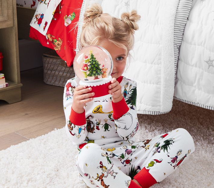 Dr. Seuss's The Grinch™ Personalized Light-Up Snow Globe | Pottery Barn Kids