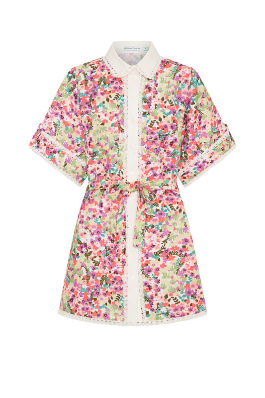 Rima Mini Shirt Dress in Multi | Bohemian Traders