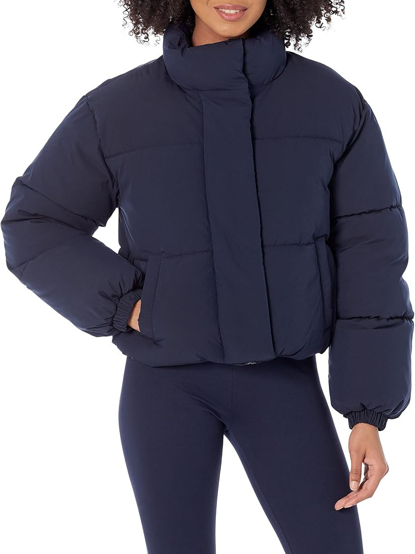 Amazon Essentials Women's Crop Puffer Jacket (Available in Plus Size) | Amazon (US)