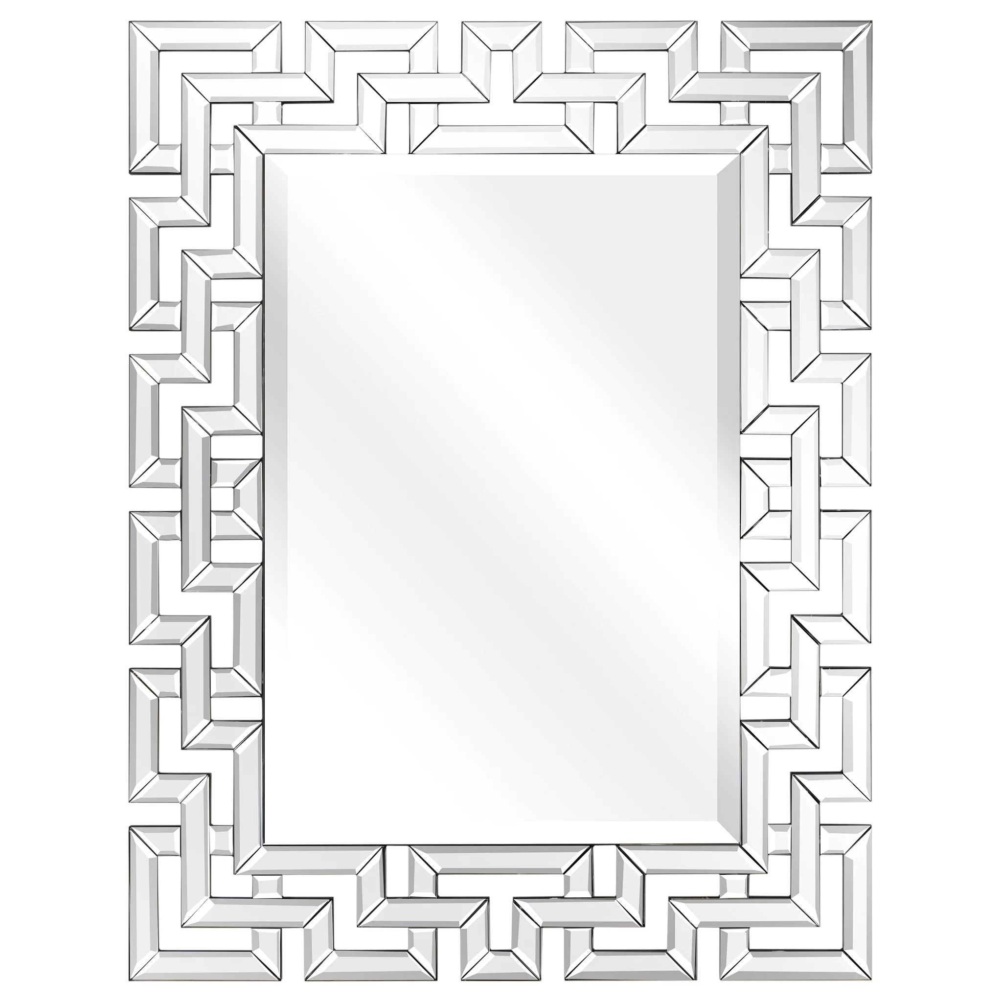 Empire Art Direct Elegant Beveled Geometry Decorative Wall Mirror, 31" x 40", Ready to Hang | Walmart (US)