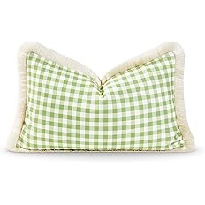 Hofdeco Premium Coastal Patio Indoor Outdoor Lumbar Pillow Cover Only, 12"x20" Water Resistant fo... | Amazon (US)