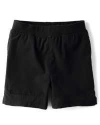 Boys Quick Dry Textured Hem Pull On Shorts - black | The Children's Place