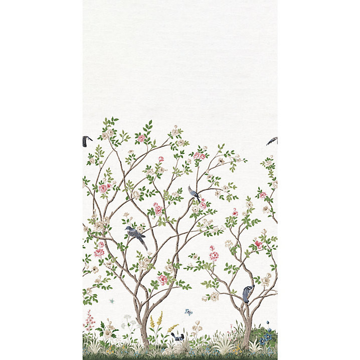 Chinoiserie Chateau Textured Mural | Ballard Designs, Inc.