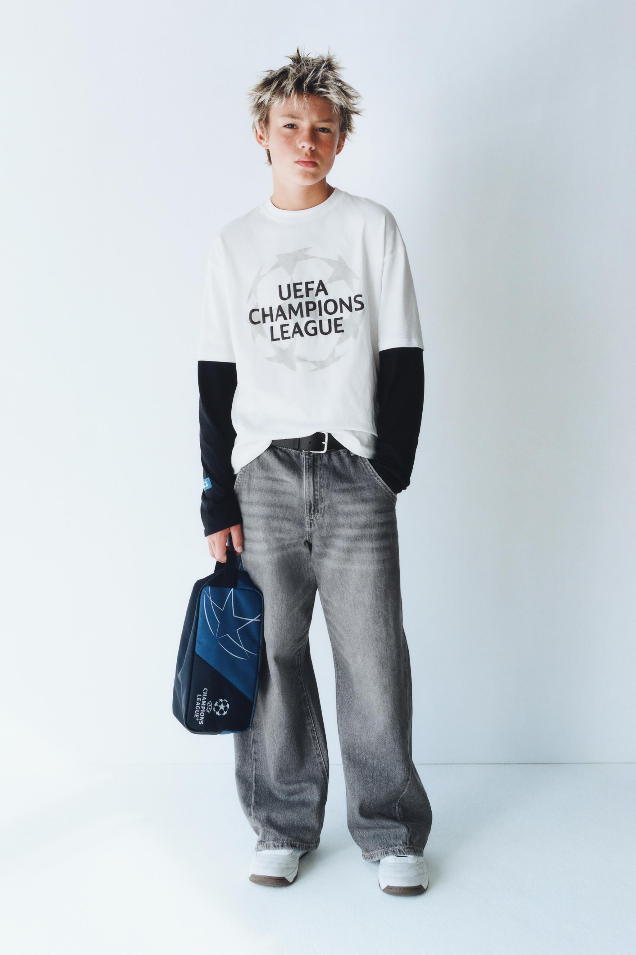 UEFA CHAMPIONS LEAGUE ® DOUBLE SLEEVE T-SHIRT | Zara US