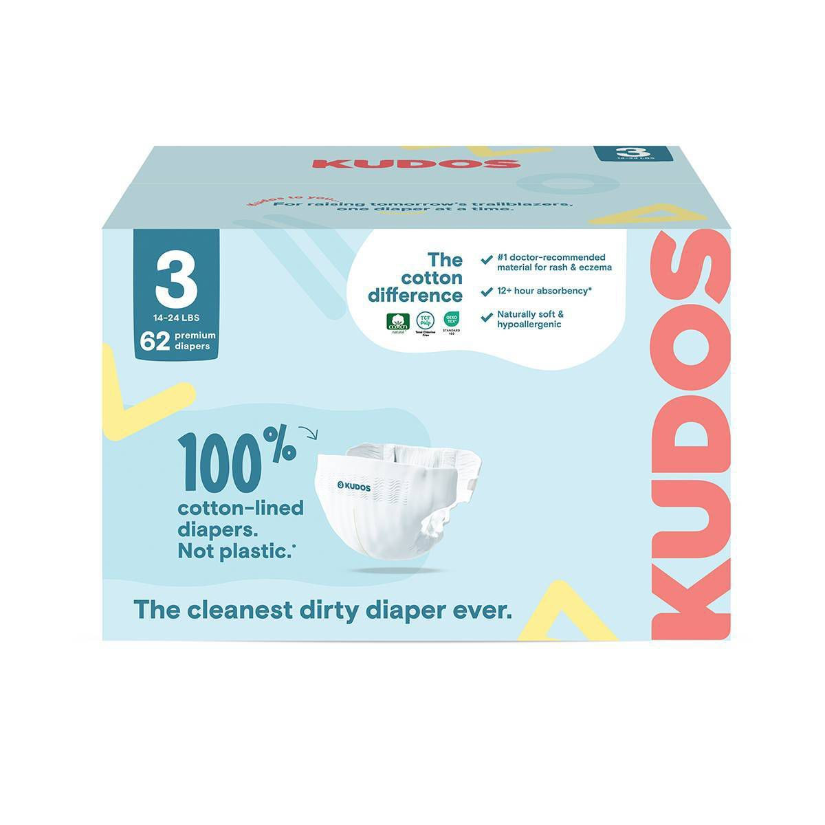 Kudos Chlorine Free Cotton-Lined Disposable Diapers | Target