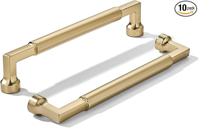 khtumeware 10-Pack 6-Inch(152mm) Champagne Bronze Cabinet Pulls,Heavy-Duty Solid Handles for Kitc... | Amazon (US)