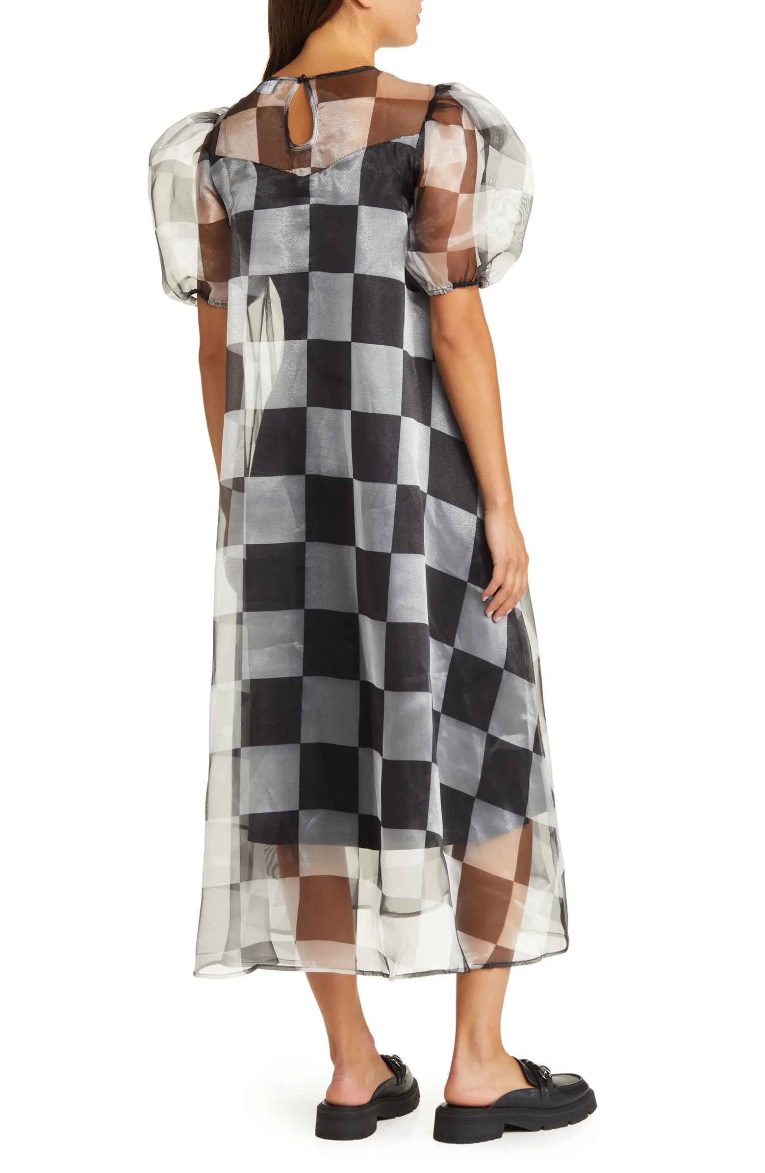 Star Energy Plaid Organza Dress | Nordstrom