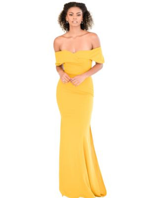 Pia Gladys Perey Women's Machine Washable Maxi V-Neck Bridesmaids Dress - Macy's | Macy's