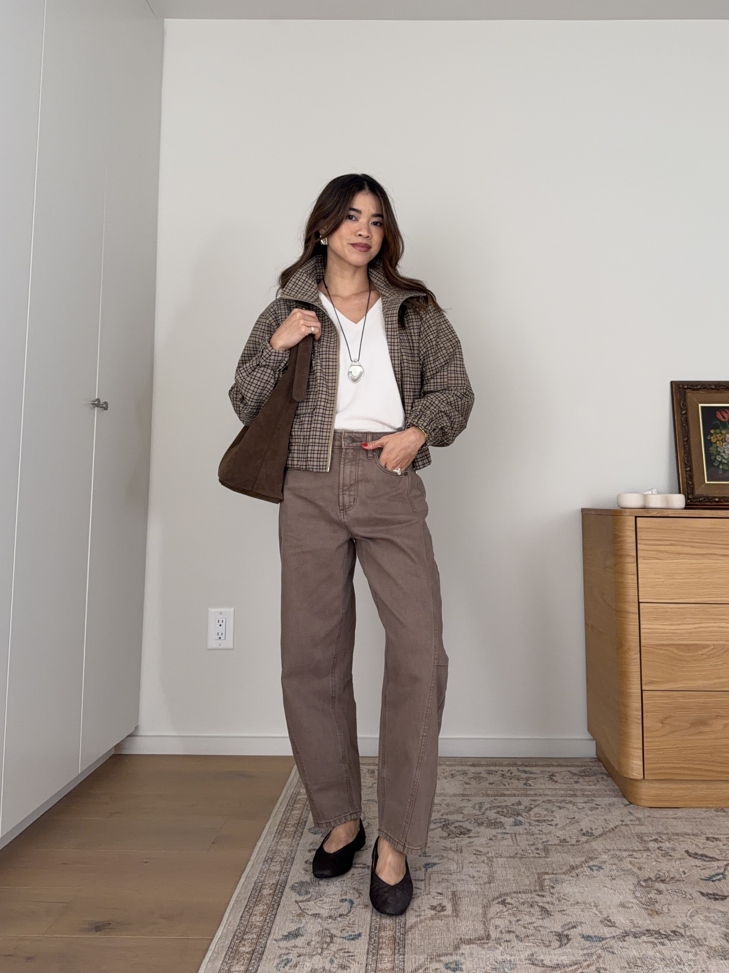 Fall outfit inspo!

Sizing info:
• LOFT Plaid Funnel Neck Bomber Jacket (size XS Petite) 
• LOFT Taupe Jeans (size 24 Petite)
• LOFT V-Neck Relaxed Everyday Sweater (Size XXS in Silver Sand Heather)

LOFT fall jackets, LOFT try on haul, LOFT Petite friendly Pants, Petite friendly outfits, Petite style, petite fashion, mom outfit, mom style, petite pants, petite outfit ideas, petite outfits, best pants for petite, petite denim, what to wear for early fall, LOFT new arrivals, Fall outfit ideas, fall style, fall lookbook, best fall jackets, fall trends, casual fall outfits  

 #LTKootd #LTKSeasonal #LTKPetite