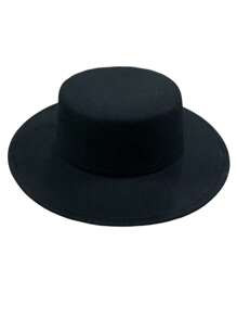 ROMWE Grunge Punk 1 Pc Women Solid Color Round Top Hat, Minimalist Fashion Casual Everyday Wear | SHEIN