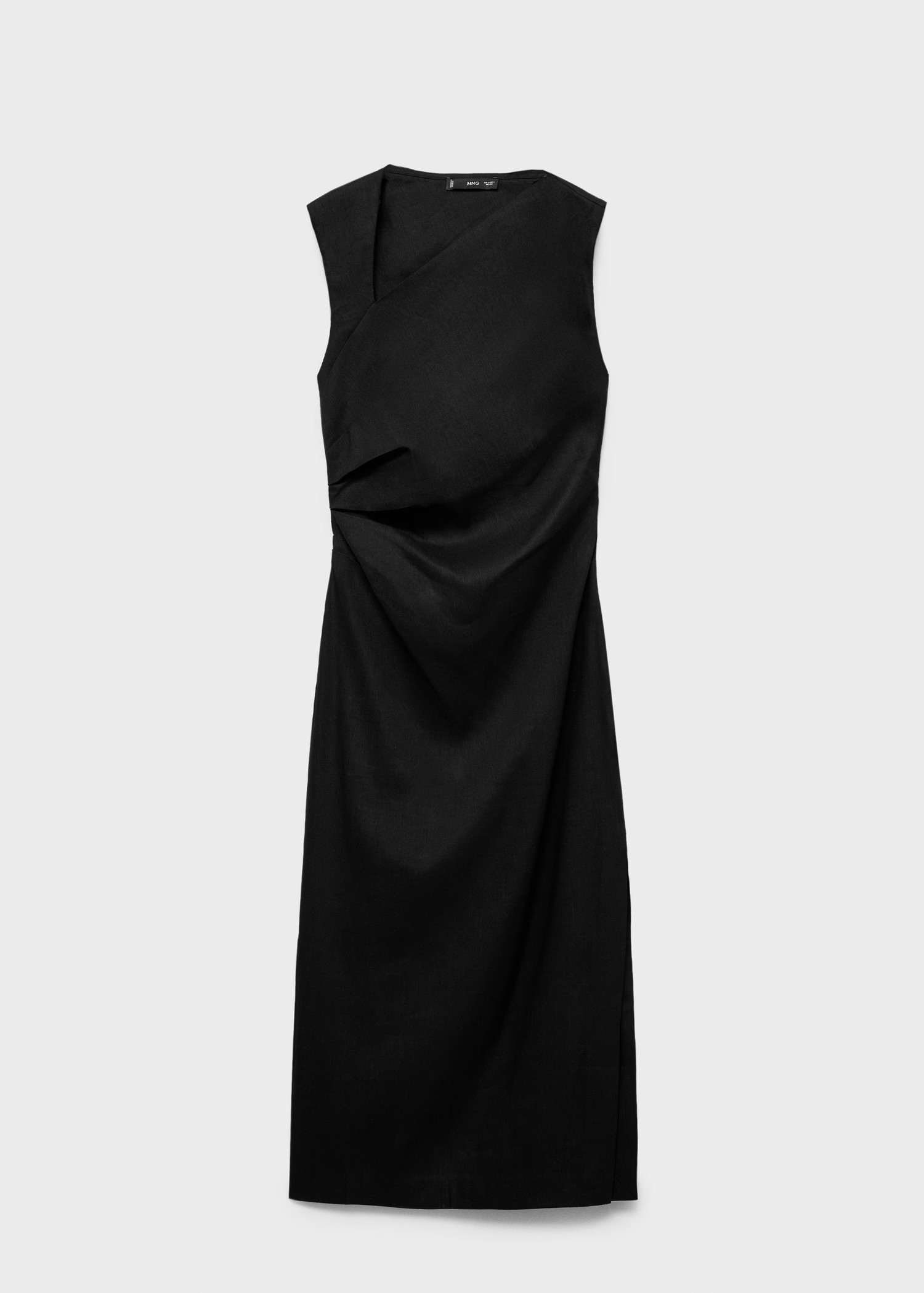 Asymmetrical linen dress - Women | MANGO USA | Mango (US/MX/AU)