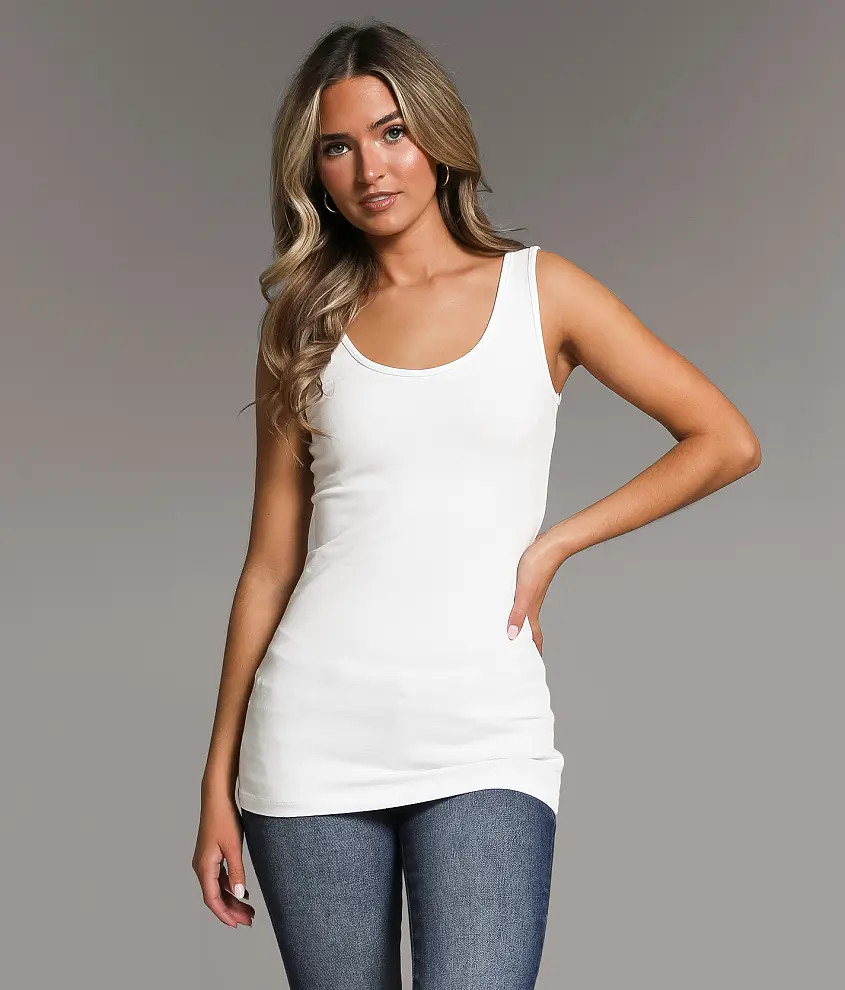 X-Long Scoop Neck Tank Top | Buckle