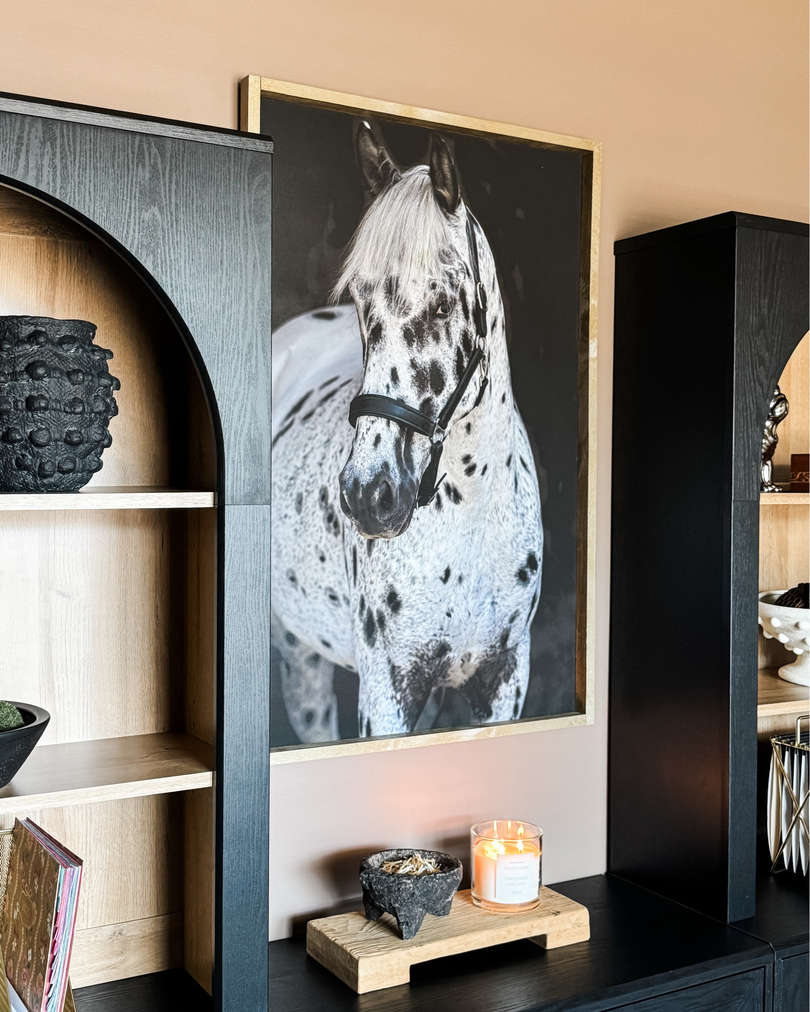 My Home Study

I absolutely love how this study is coming together. It has the moody vibe I was craving. My beautiful horse print was the perfect choice between my bookcases.

Mopio Blake hutches and dressers, horse print, pedestal, candle, mortar & pestle, matches, gold desktop organizer, antique gold doorknobs, black knobby vase

#LTKHome #LTKSeasonal #LTKstorytime