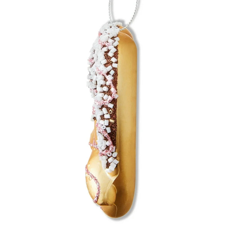 Gold and Brown Chocolate Covered Pretzel Christmas Ornament, 4", by Holiday Time | Walmart (US)
