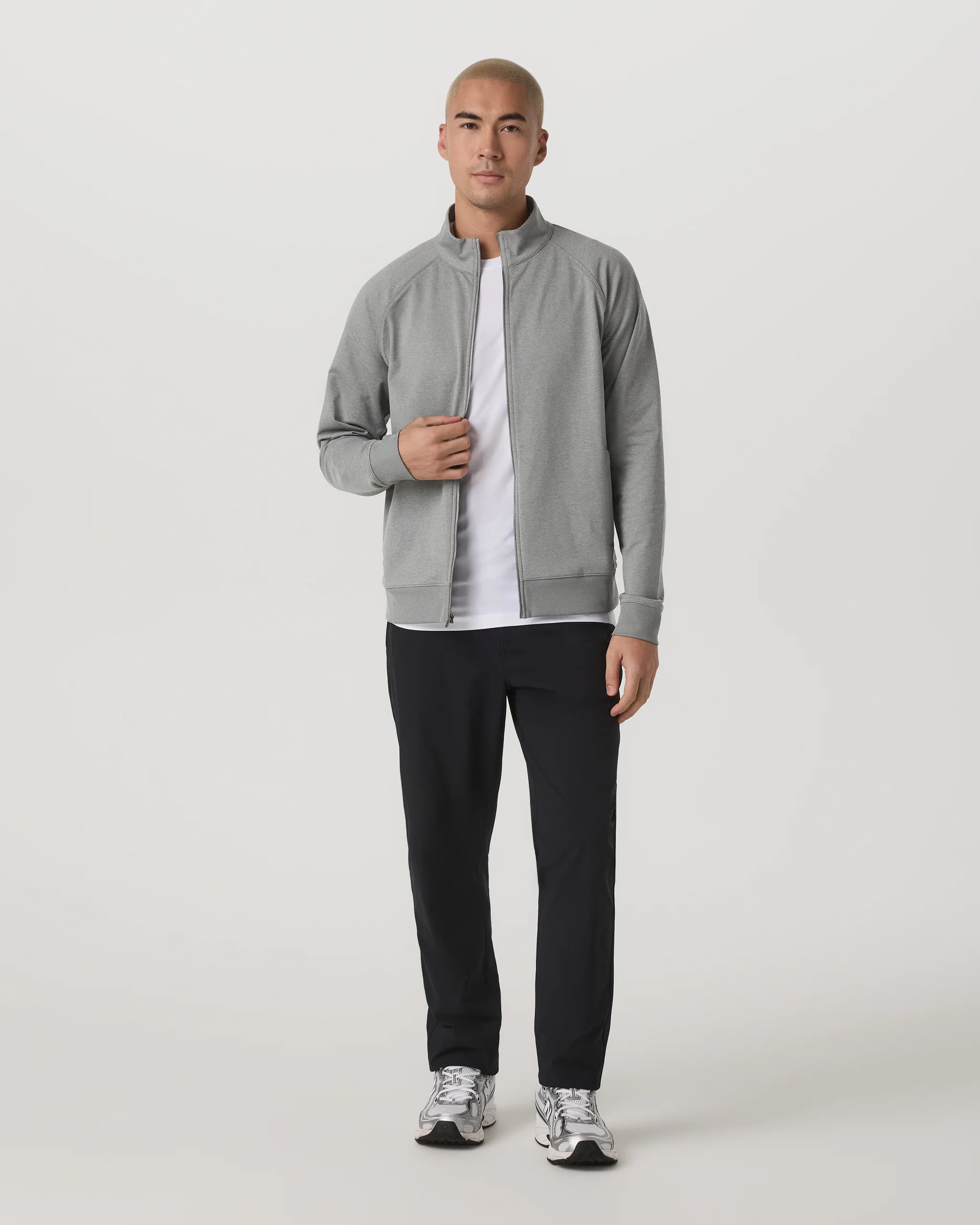 Coronado Novelty Full Zip | Men's Driftwood Heather Jacket | Vuori | Vuori Clothing (US & Canada)