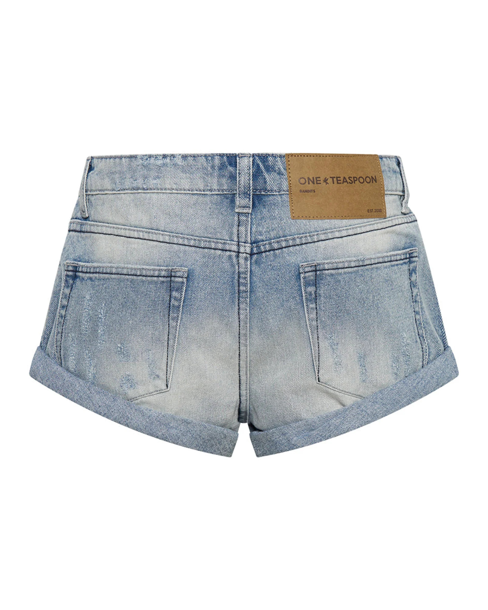 Bandits Low Waist Denim Shorts - Salty Dog Blue | One Teaspoon | OneTeaspoon