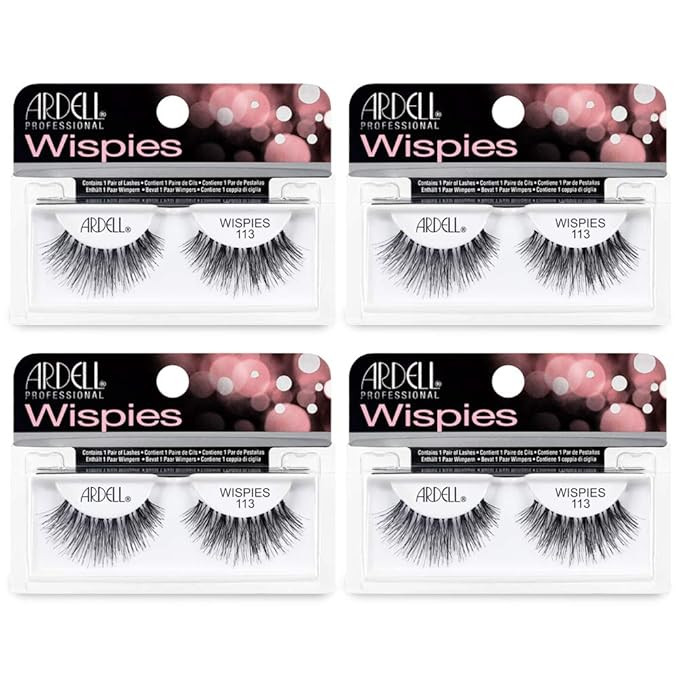Ardell False Eyelashes Wispies 113 Black (4 Pairs) | Amazon (US)