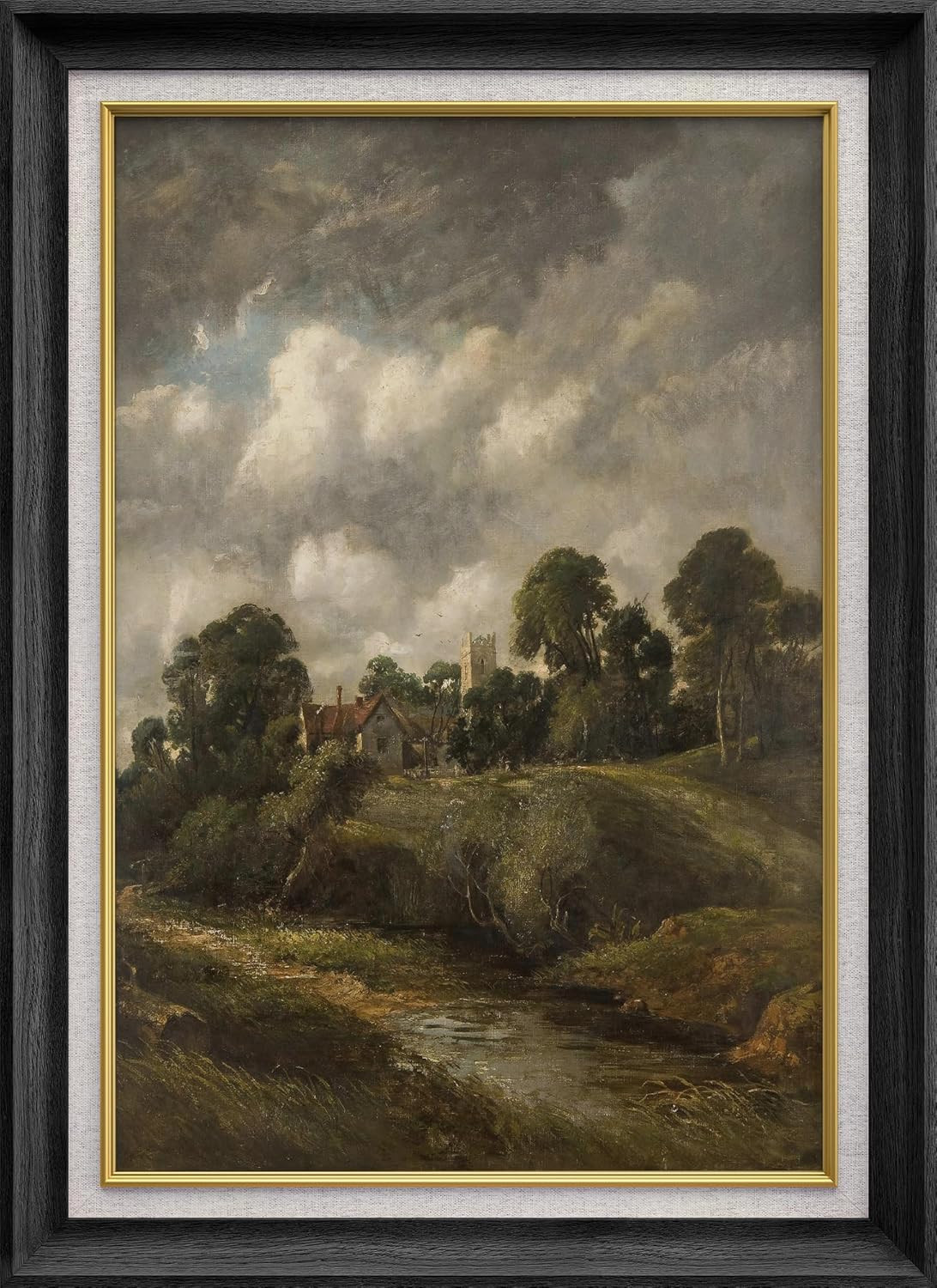 SIGNWIN Premium Frame Art The Glebe Farm by Artist John Constable Classical Historical Illustrati... | Amazon (US)