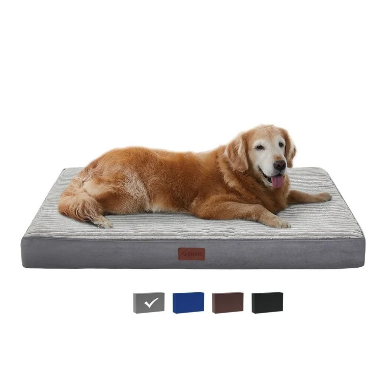 Ophanie Orthopedic Dog Bed for Large Dogs with Removable Washable Cover, Non-Slip Bottom & Waterp... | Walmart (US)