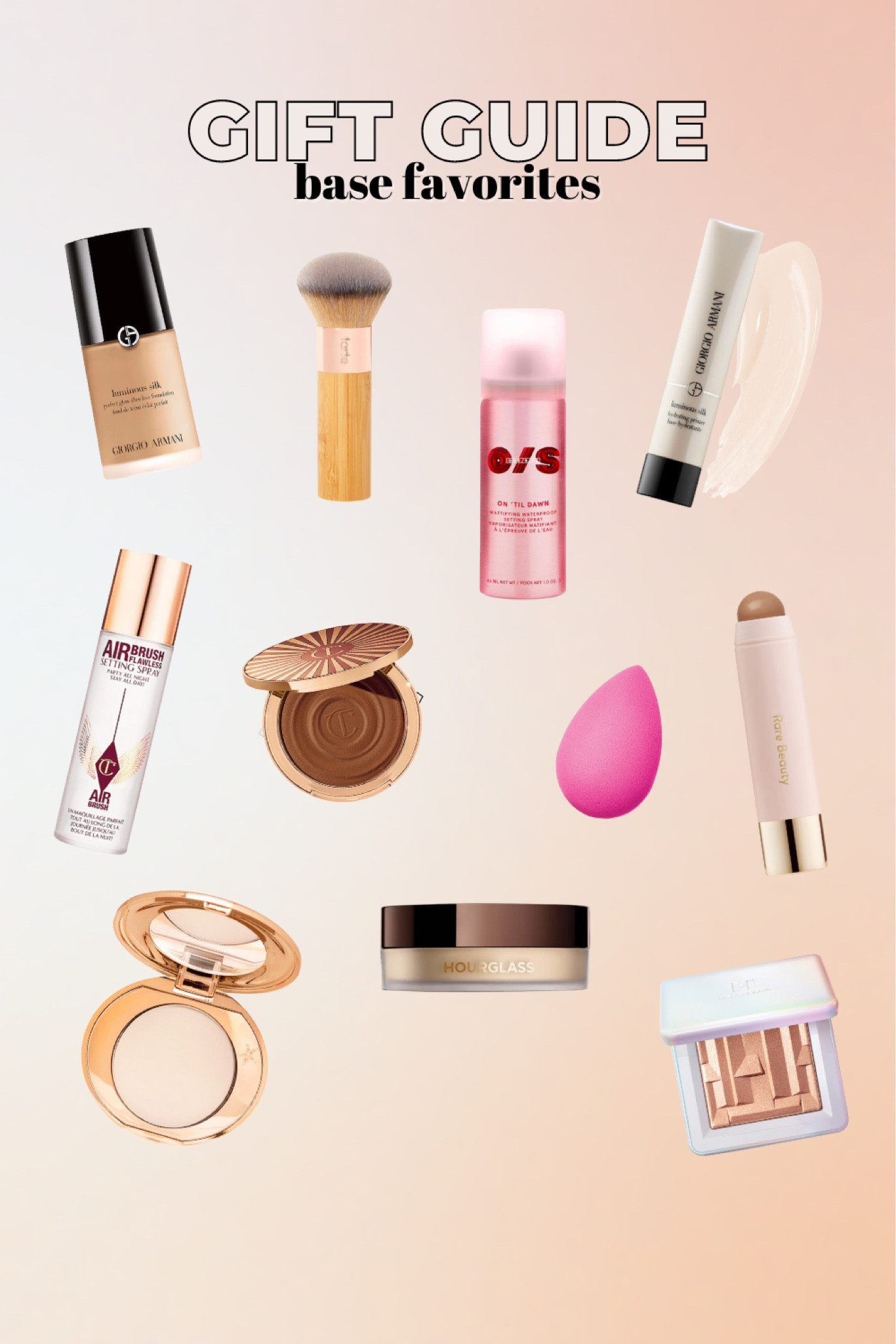 Gift guide for my makeup base favorites! Foundation, brushes, setting powders, contour, bronzer!

#LTKGiftGuide