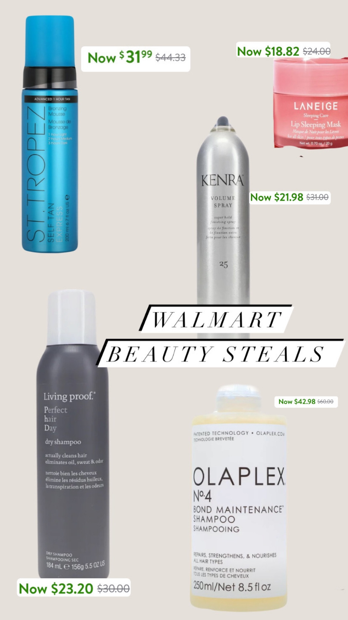 These are some of the best prices I’ve seen on some of my favorite beauty products!! They are on sale at Walmart right now! #ltk #beauty #haircare 

#LTKsalealert #LTKbeauty #LTKfindsunder100