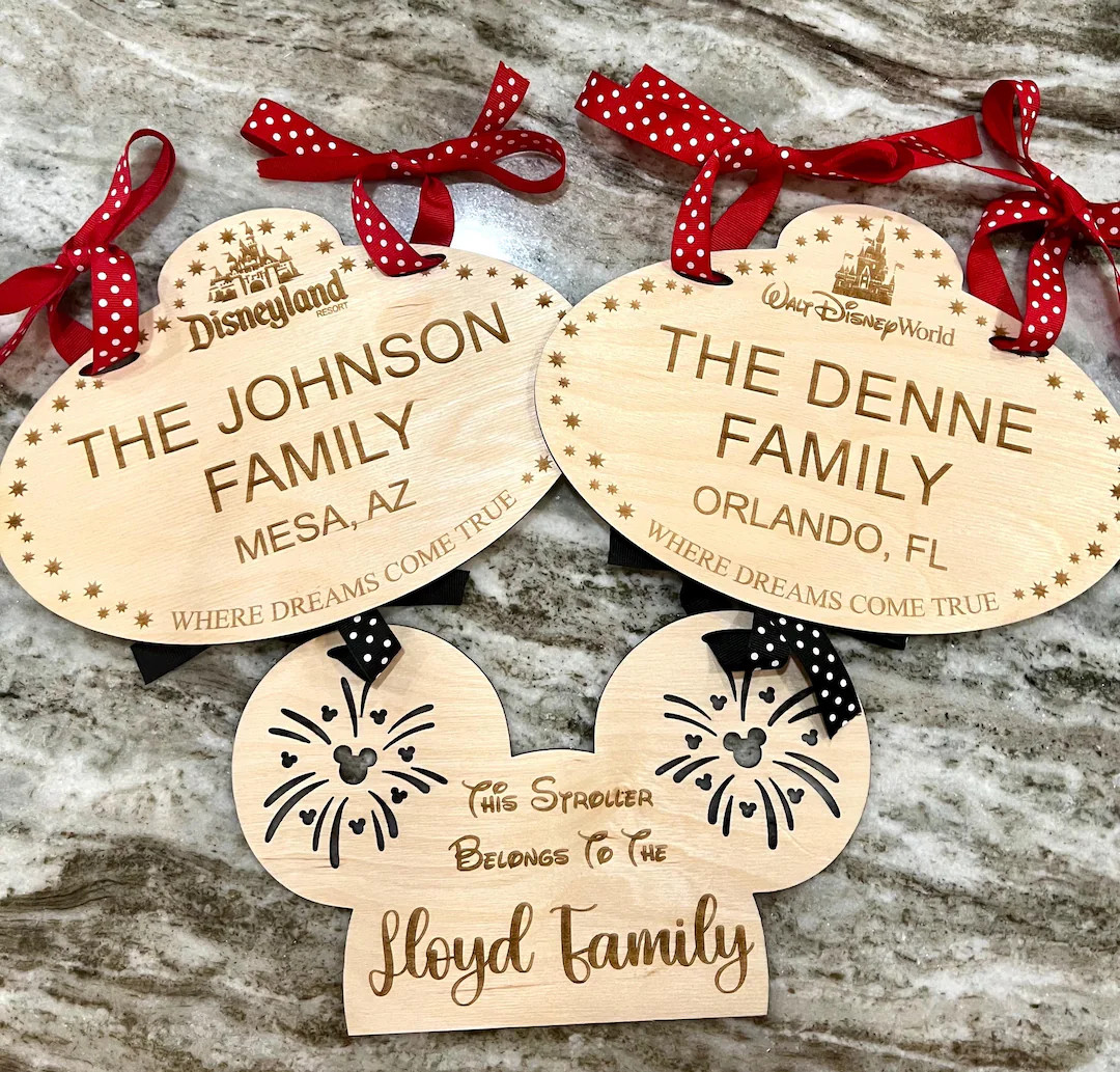 Stroller Name Tags, Customized, Wood Stroller Tag, Park Name Tag, Laser Engraved - Etsy | Etsy (Global)