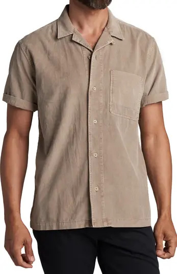 Zion Cotton Corduroy Short Sleeve Button-Up Shirt | Nordstrom