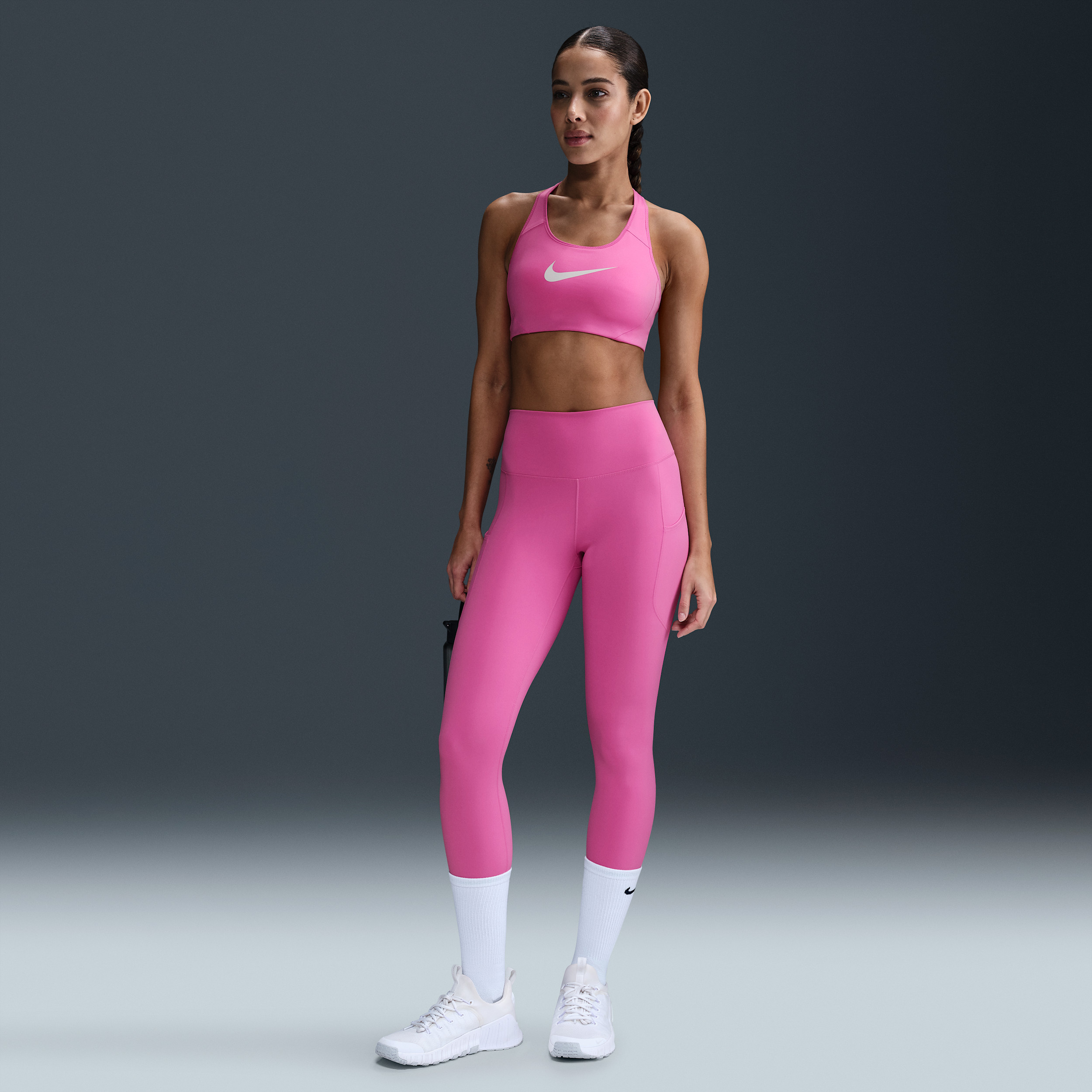 Nike Women's One High-Waisted 7/8 Leggings with Pockets in Pink | FN3241-675 | Nike (US)