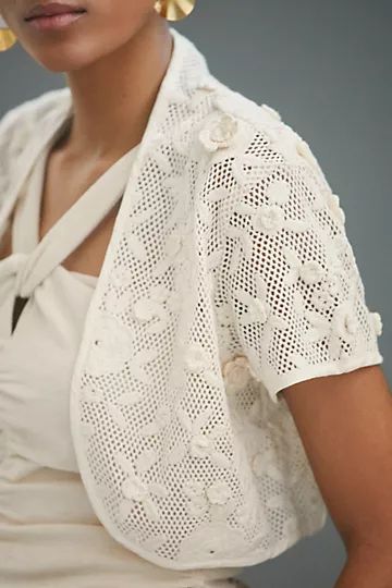 Embroidered Shrug | Anthropologie (US)