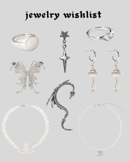 Silver jewelry wishlist earrings necklace ring

#LTKstyletip #LTKfit #LTKGiftGuide