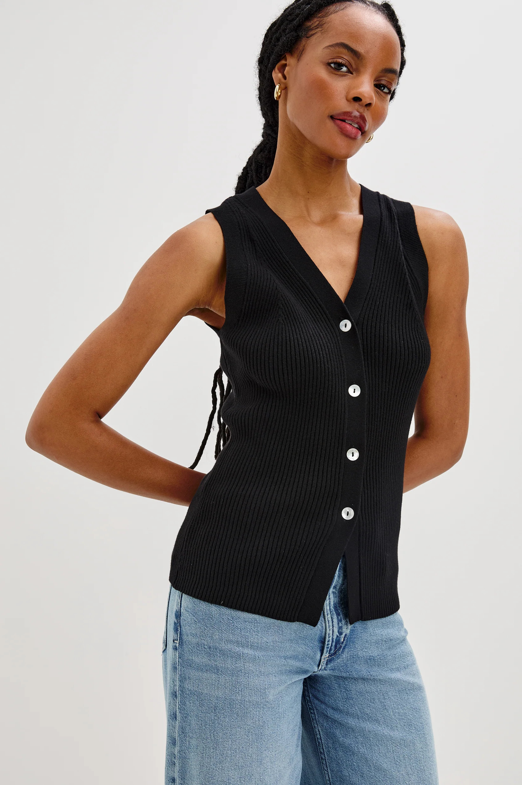 TATIA TOP - BLACK | Rails