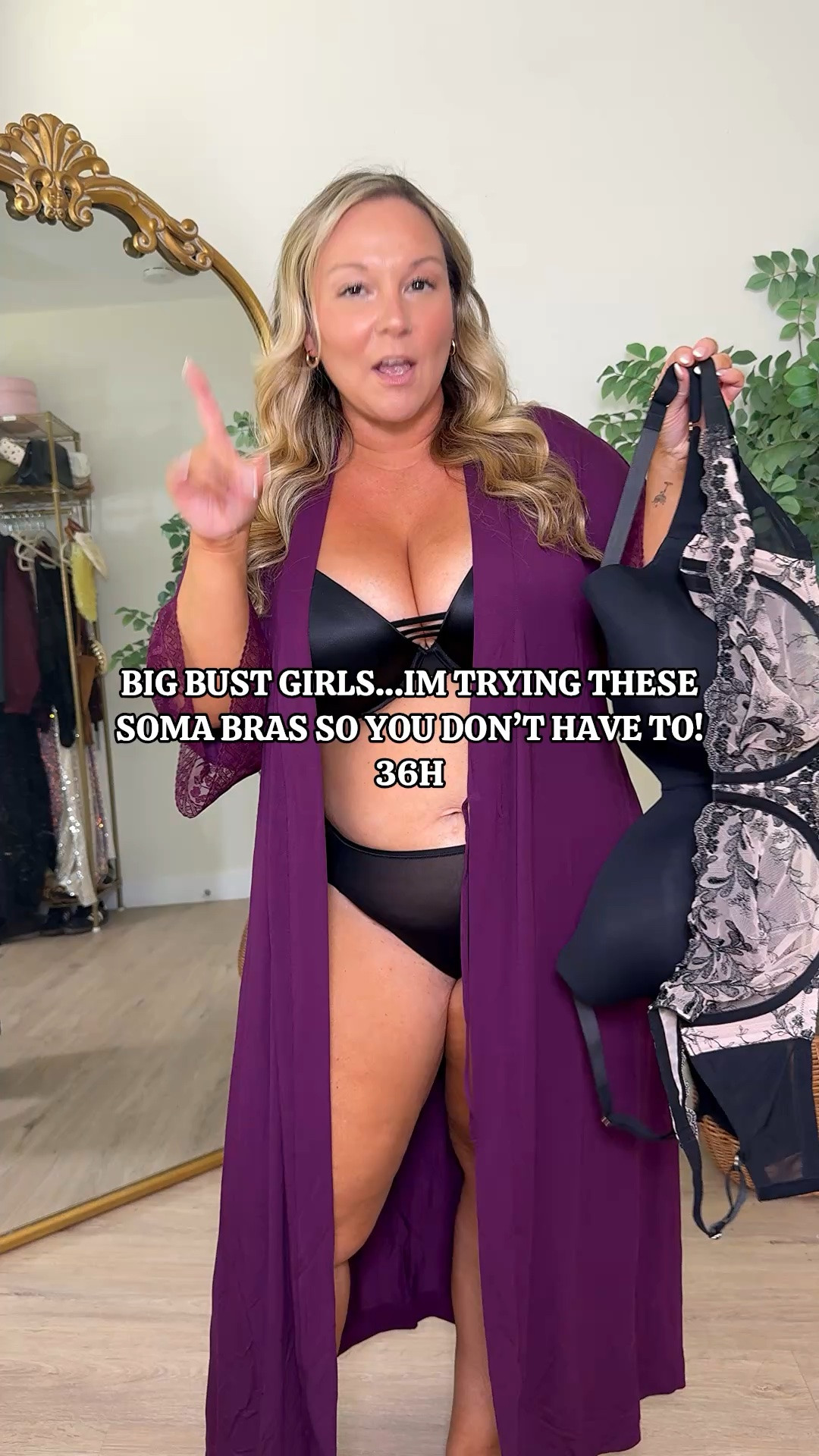 @soma try on! 
If you’re looking for large bust friendly bras I’ve got you covered!! 
Pajamas are size LARGE 
Robe is size S/M
Bras are all 36H

#LTKMidsize #LTKOver40 #LTKPetite