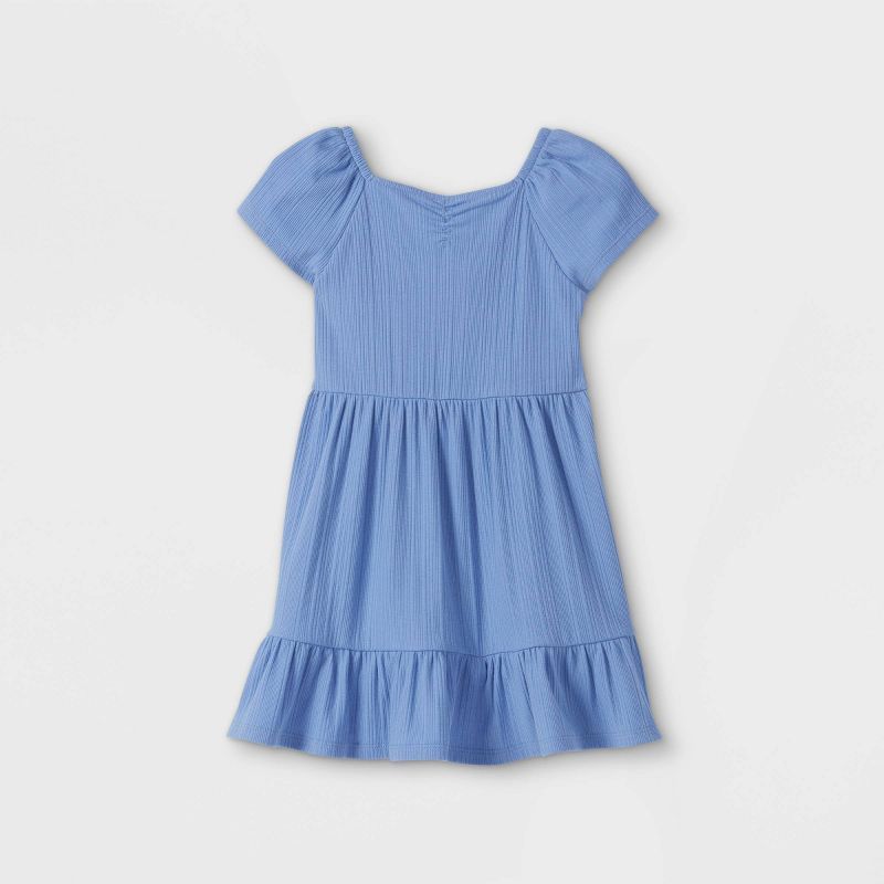 Toddler Girls' Rib Tie Back Short Sleeve Dress - Cat & Jack™ | Target