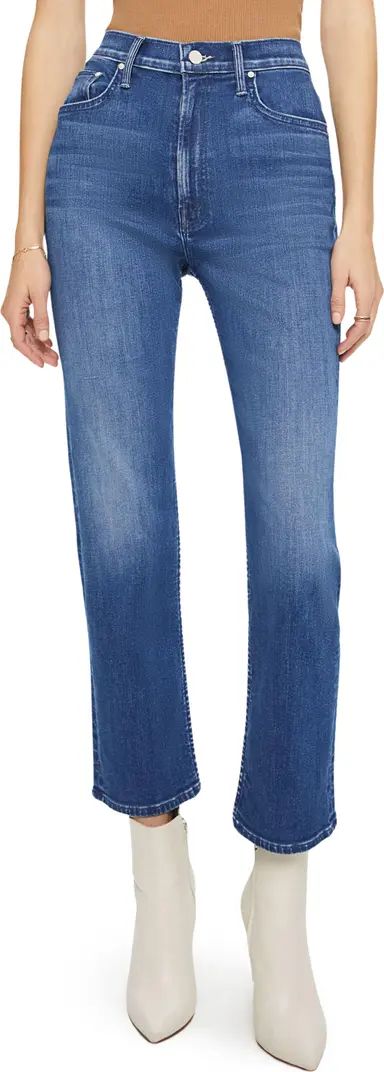 MOTHER The Rider High Waist Ankle Straight Leg Jeans | Nordstrom | Nordstrom