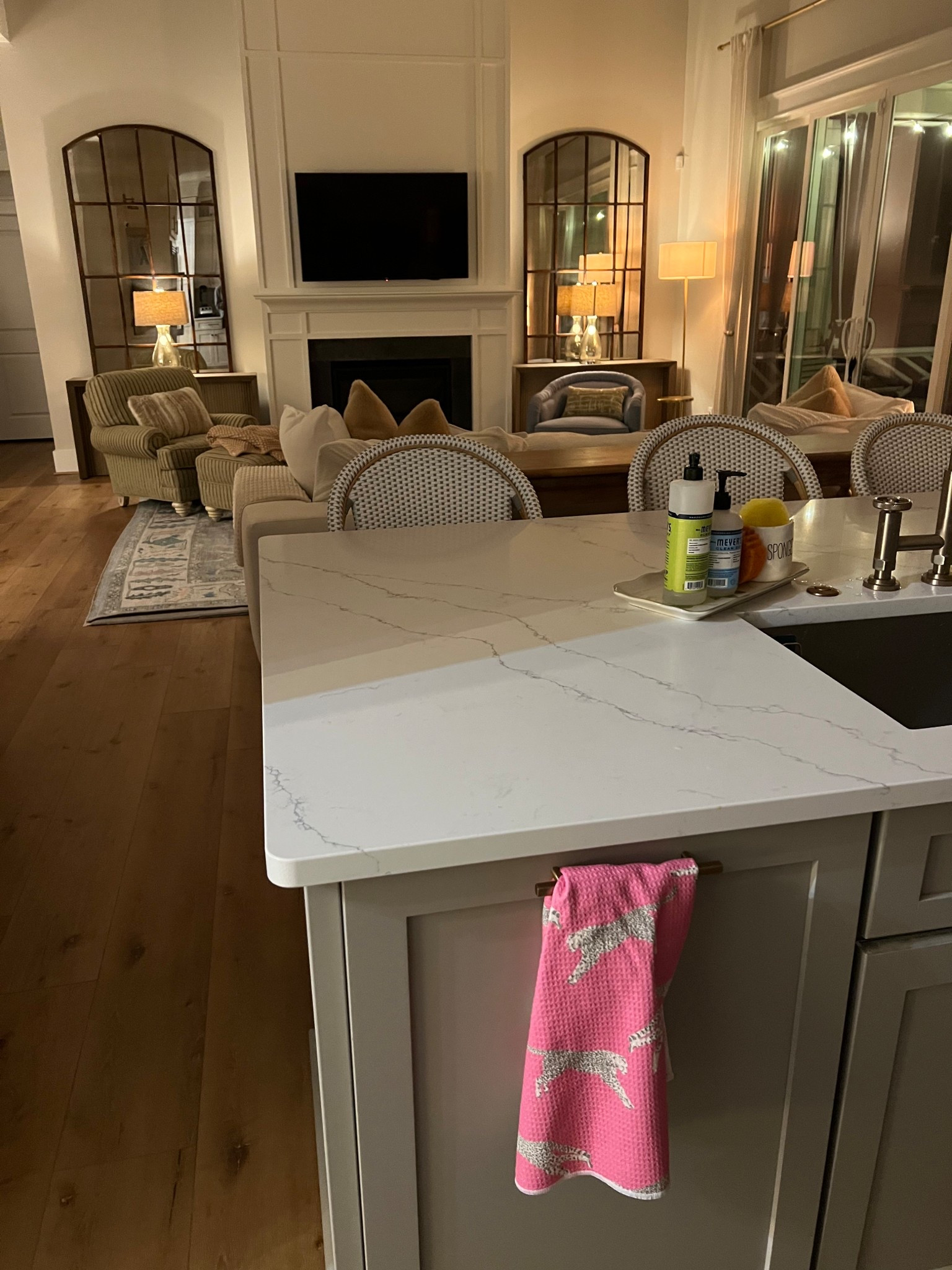 Thrilled we finally finally got our mirrors hung but now I wonder if I want them
Higher 😂😅. 

#LTKHome #LTKSaleAlert #LTKSpringSale