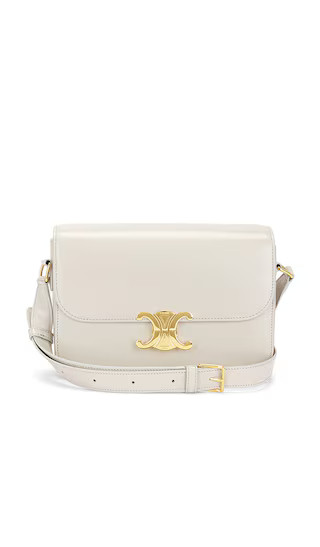 Celine Triomphe Shoulder Bag in Light Stone | Revolve Clothing (Global)