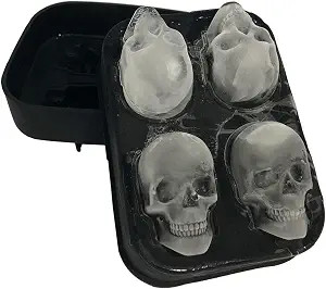 3D Skull Silicone Jello Ice Mold Flexible Cube Maker Tray for Halloween and Christmas Party. Best... | Amazon (US)