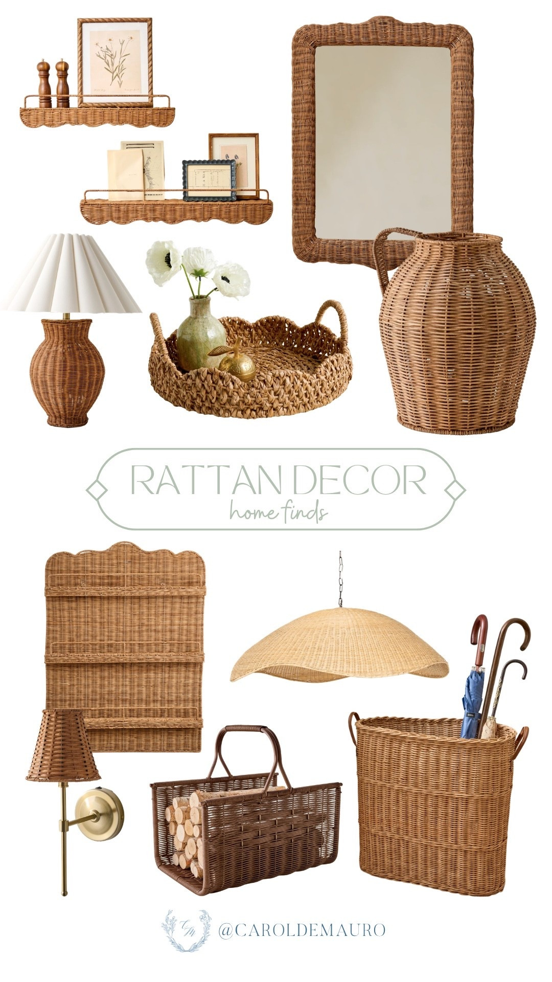 If you've been looking to bring some warmth and texture into your space, these rattan finds are exactly what you need! Whether you're eyeing a scalloped shelf for your trinkets or a statement pendant light to anchor a room, these pieces help you nail that effortless, cozy look.

rattan decor, home makeover, living room inspo, wall styling, fireplace, tabletop decor, affordable finds, target home

#LTKSeasonal #LTKHome #LTKU
