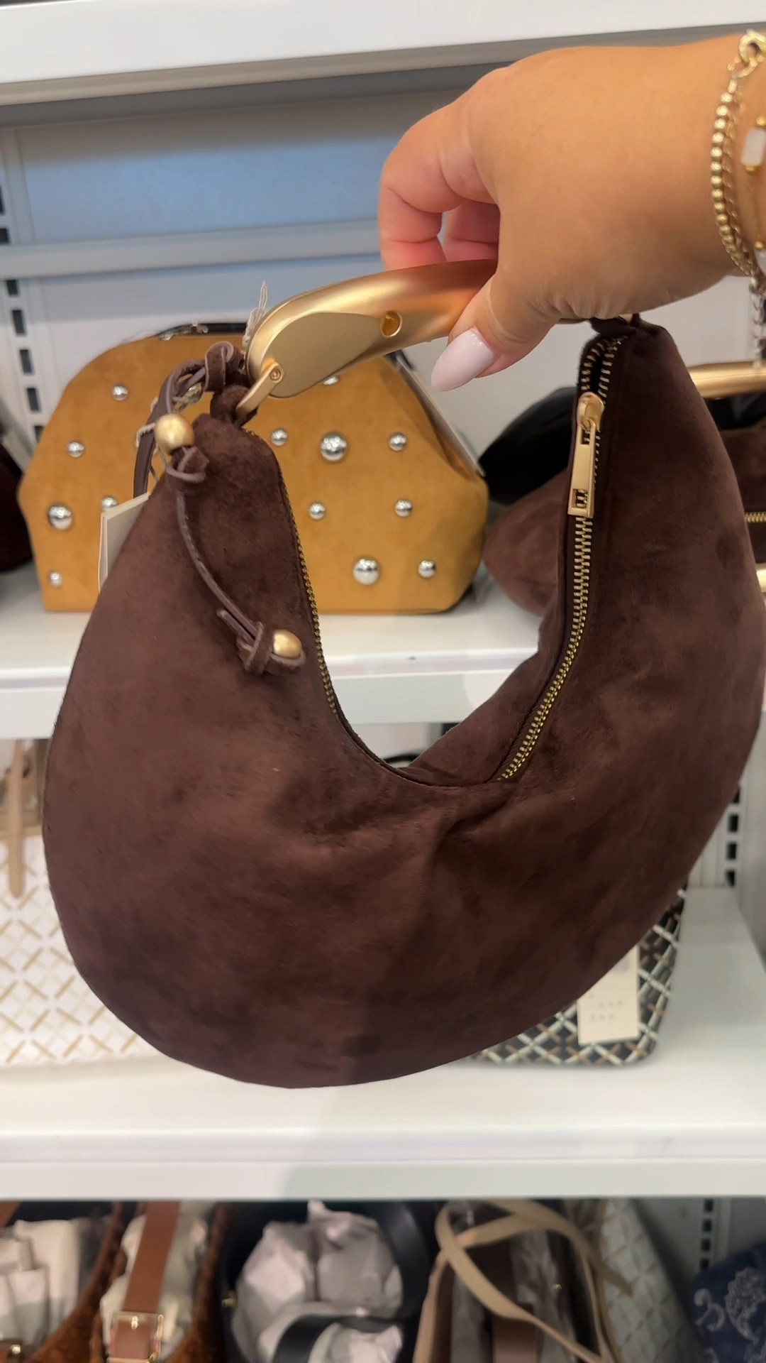 The fall bags at Target right now are unbelievable! 

#fallbags #fallbag #suedebag 

#LTKItBag