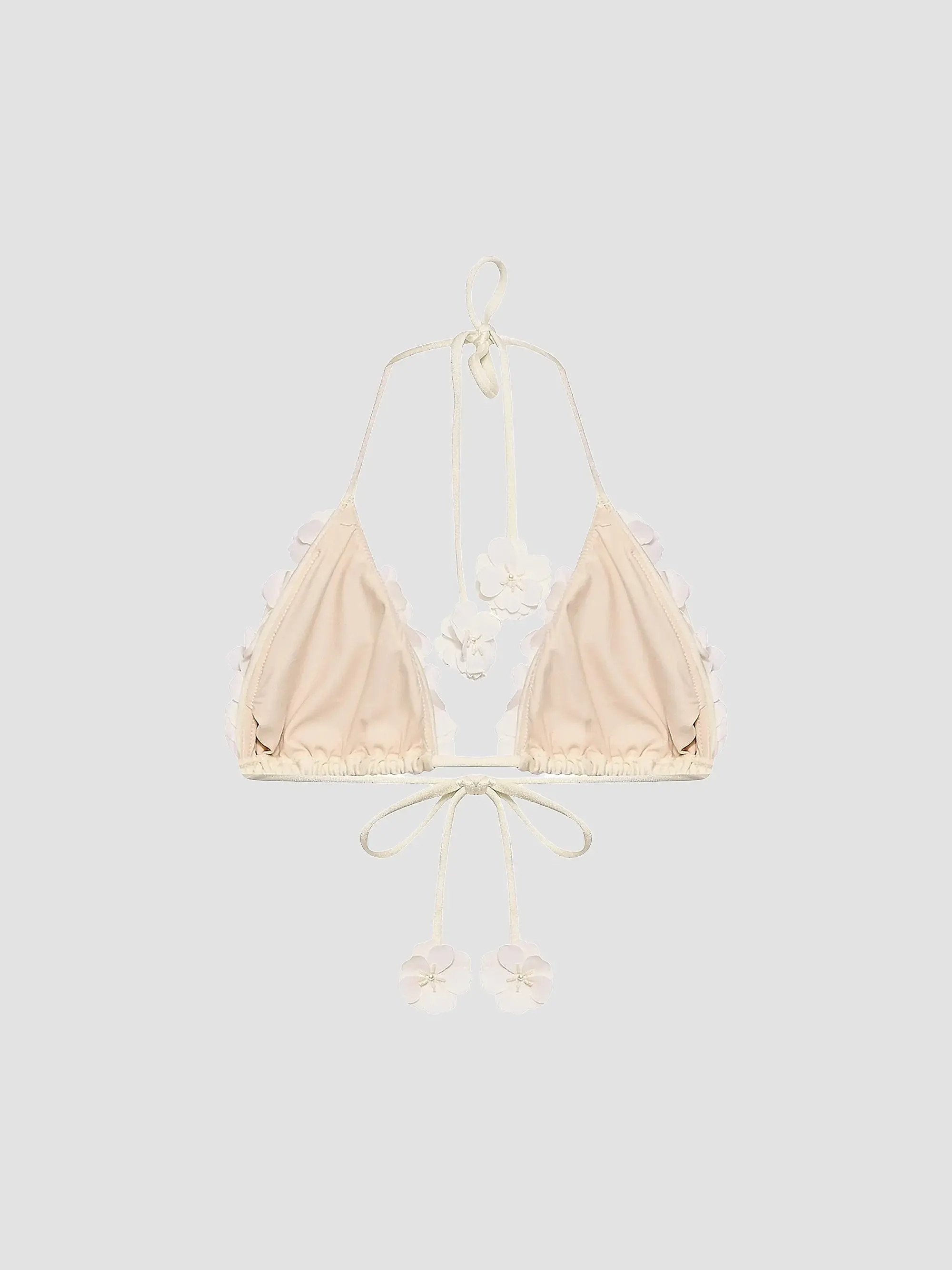 PatBO Sunstone Flower Appliqu\u00e9 Bikini Top | Saks Fifth Avenue | Saks Fifth Avenue