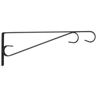 Vigoro 15.31 in. x 0.59 in. x 5.25 in. Black Iron Plant Bracket 537861 - The Home Depot | The Home Depot